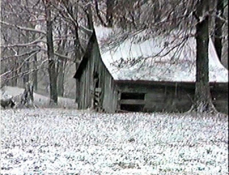 Abandoned Shed in Snow