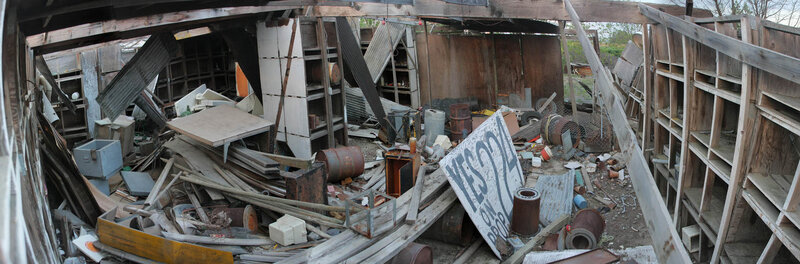 abandoned shed interior