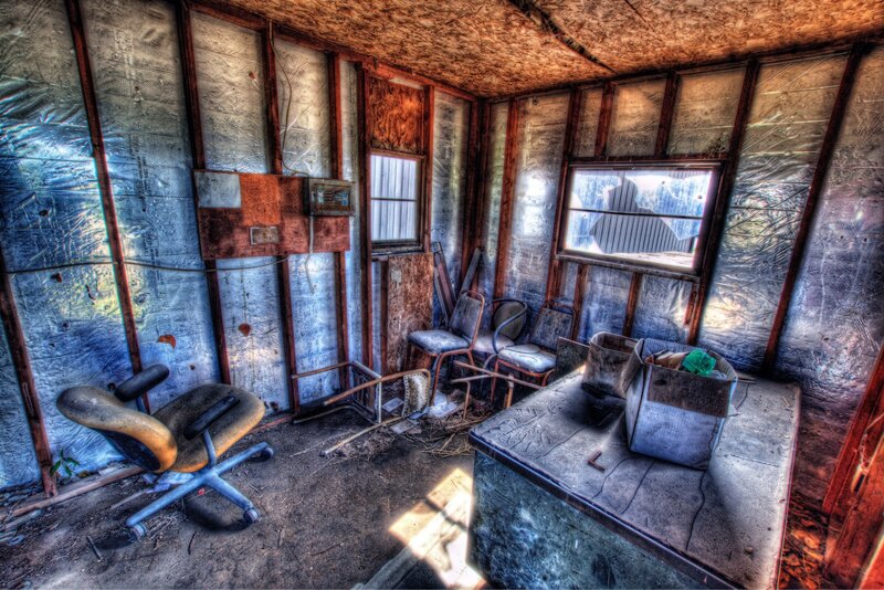 abandoned shed interior