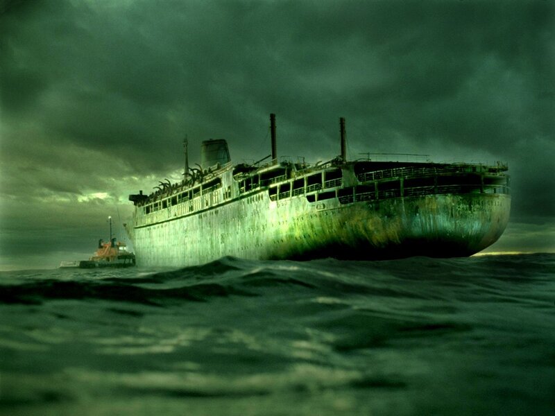 Abandoned Ship at Sea — Green