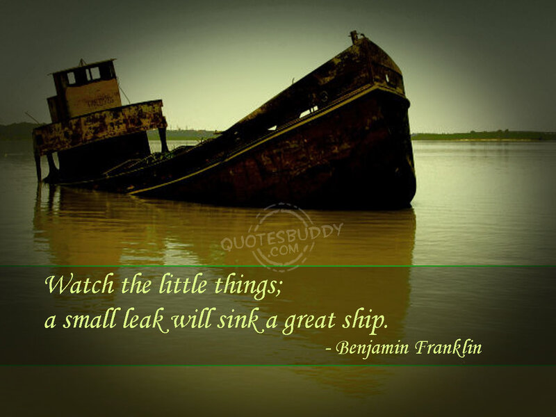 Abandoned Ship in Water