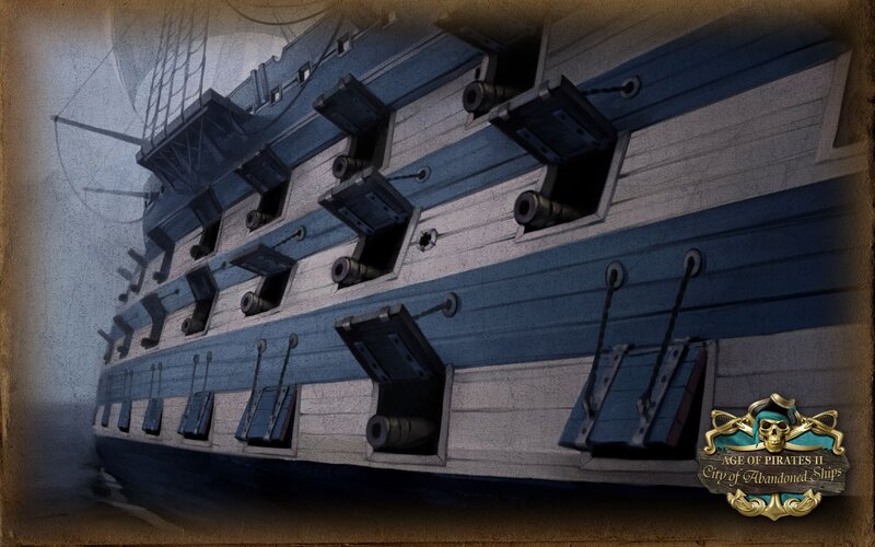 Abandoned ship side view
