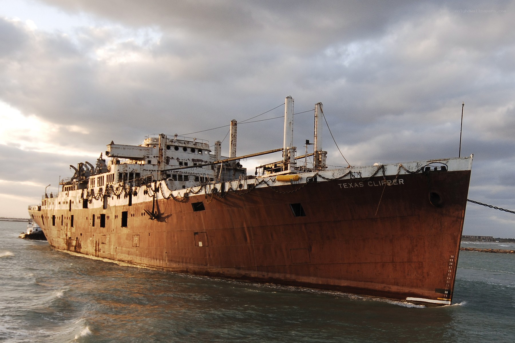Abandoned ship Texas Clipper