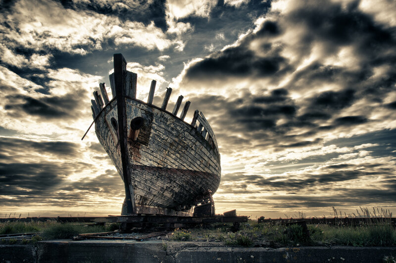 Abandoned Shipwreck — Gray