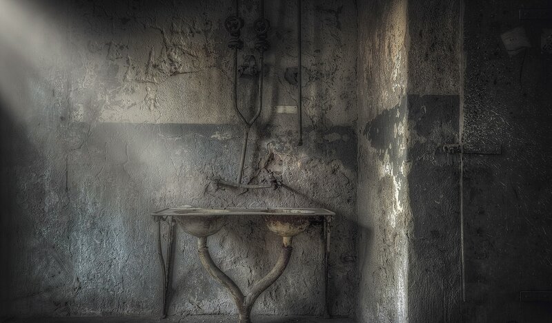 Abandoned Sink in Room