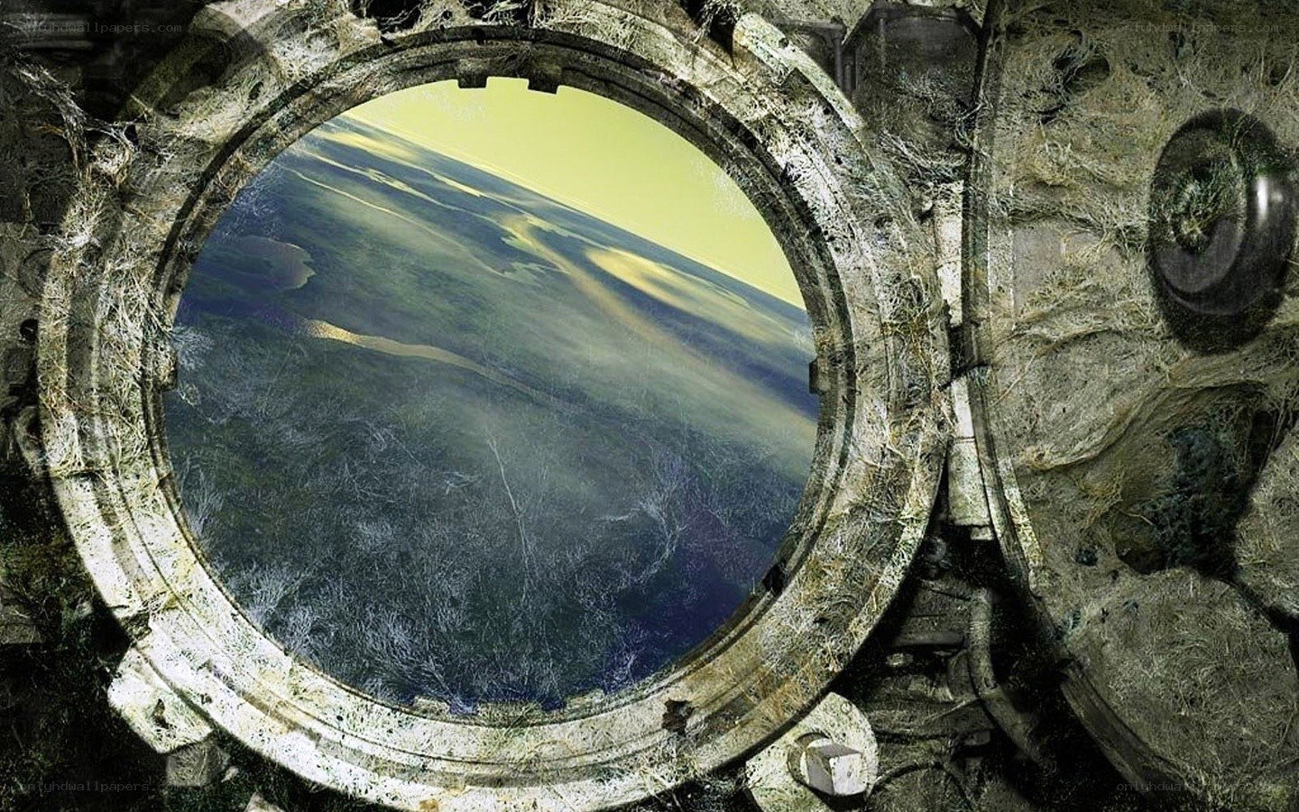 abandoned spacecraft view