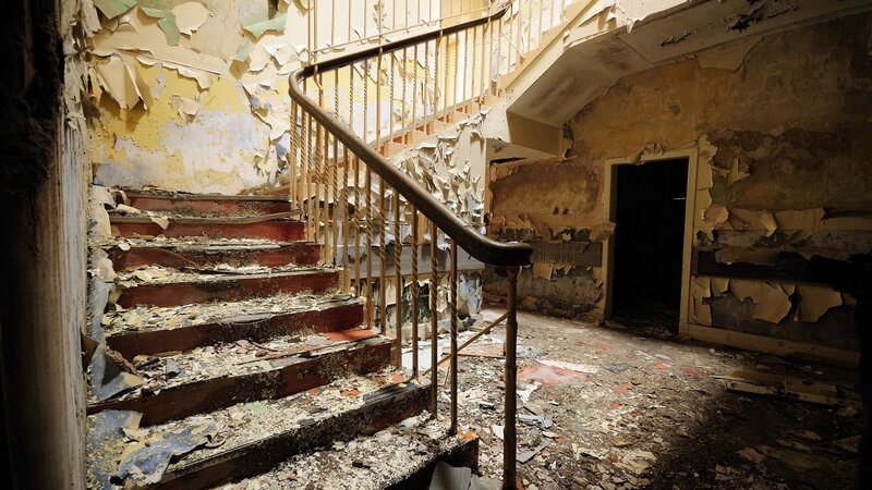 Abandoned Staircase — Brown