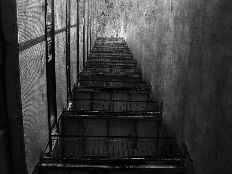 abandoned stairwell