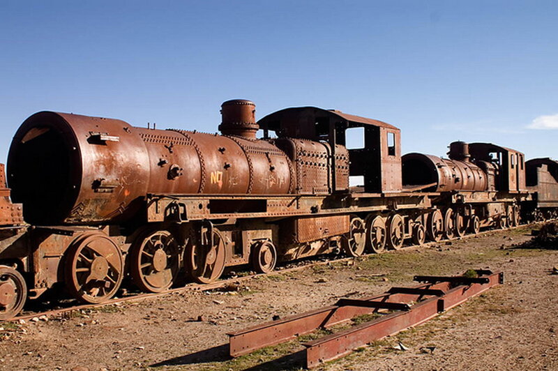 Abandoned Steam Trains
