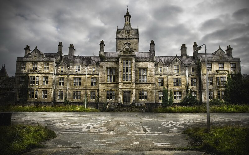 abandoned stone building
