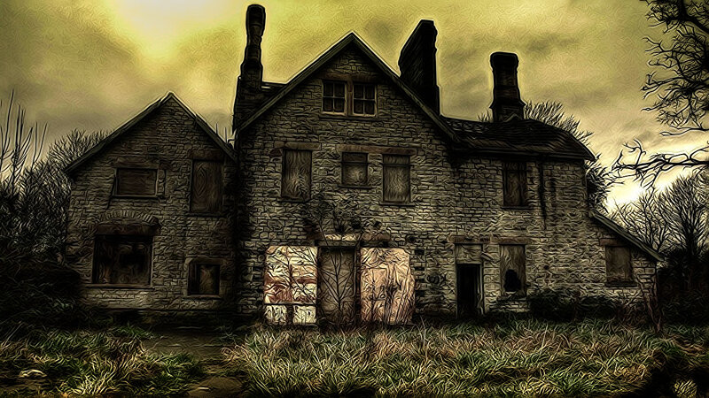 Abandoned Stone House — Yellow