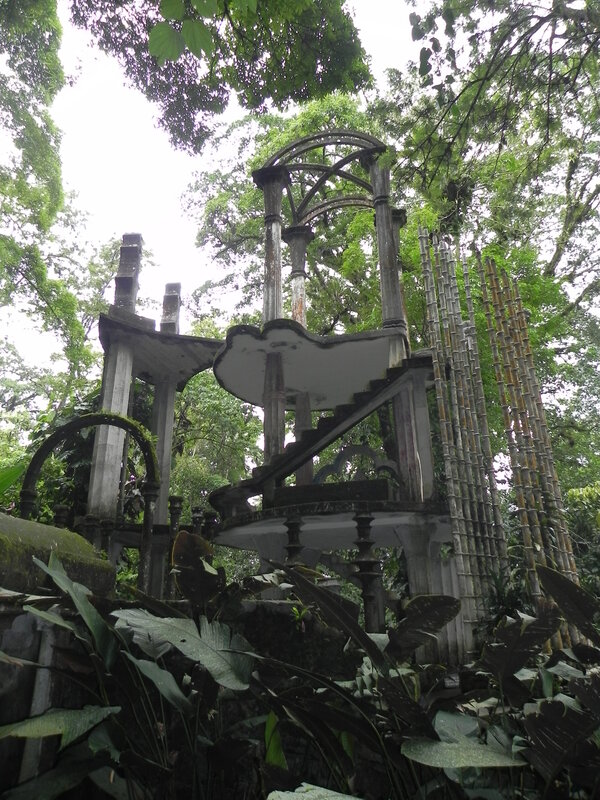 abandoned structure in forest