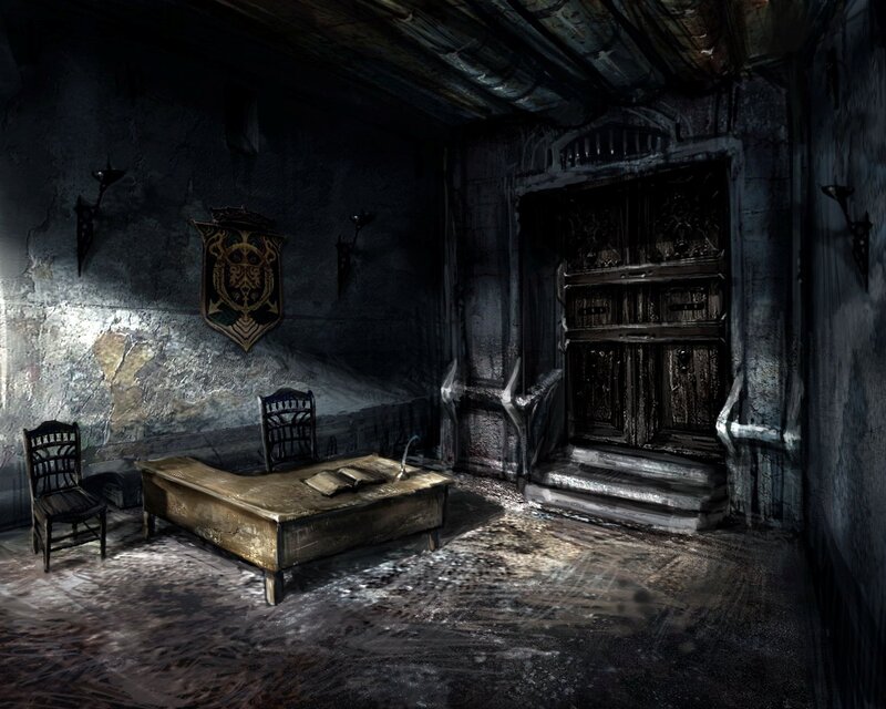 Abandoned Study Room — Gray