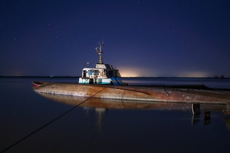 Abandoned Submarine — Blue