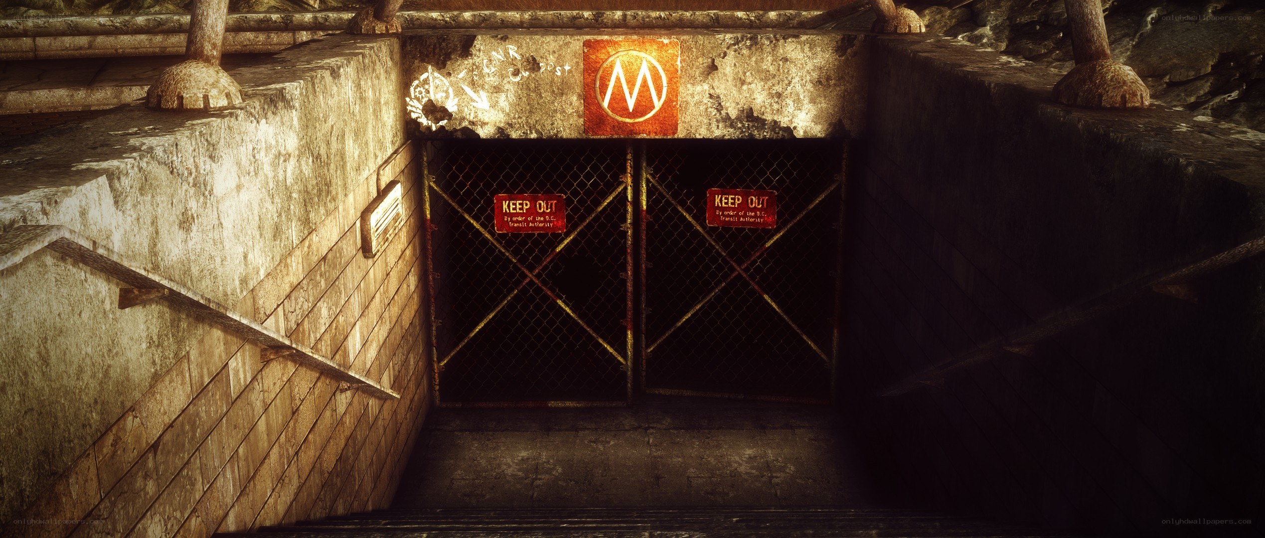 abandoned subway entrance
