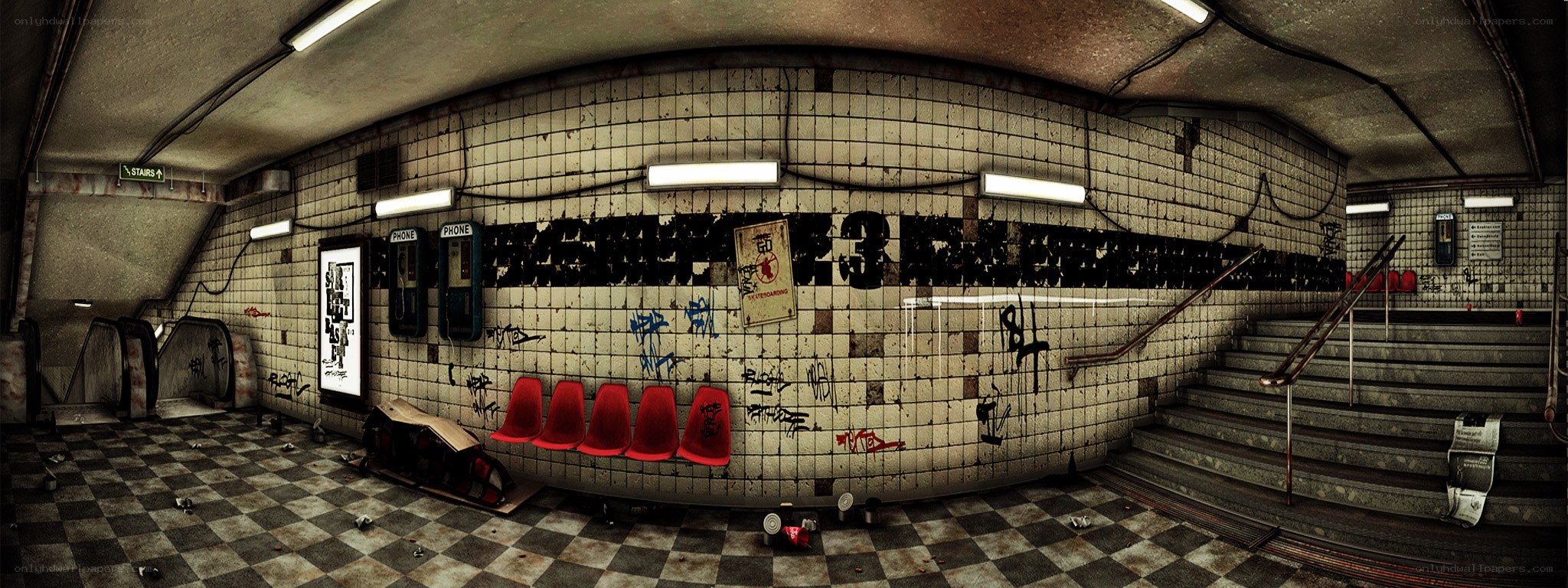 Abandoned subway station