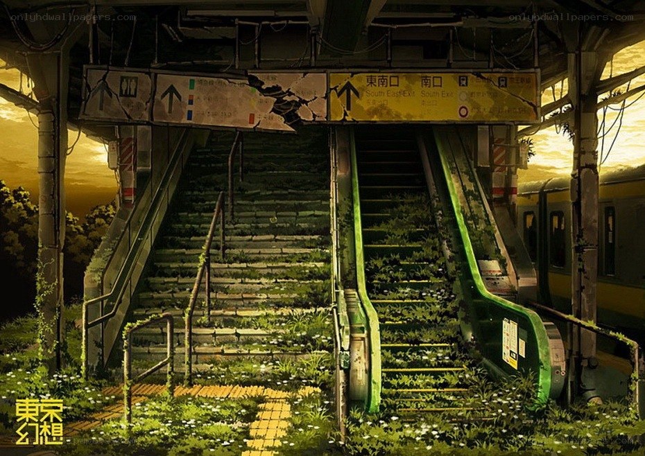 abandoned subway station