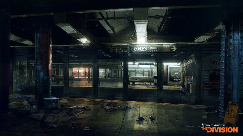Abandoned Subway Station — Black, Dark, Desolate
