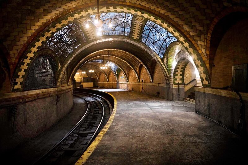 Abandoned Subway Station — Brown, Dramatic, Night
