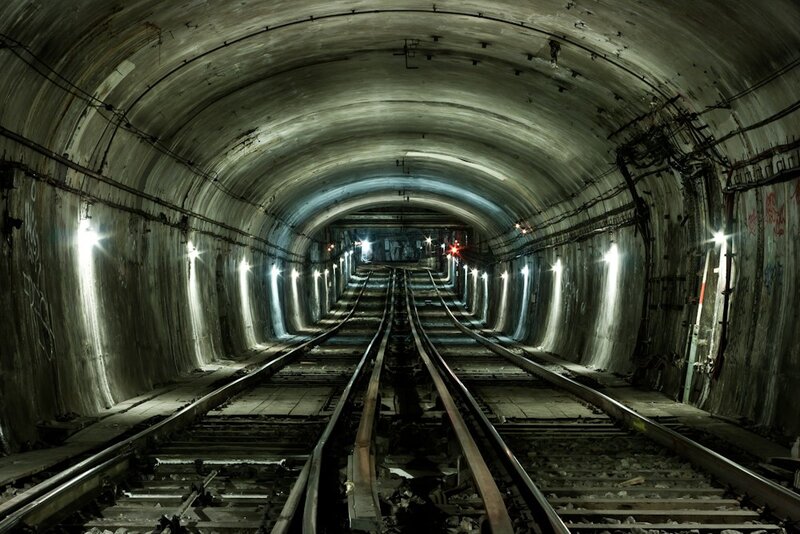 abandoned subway tunnel