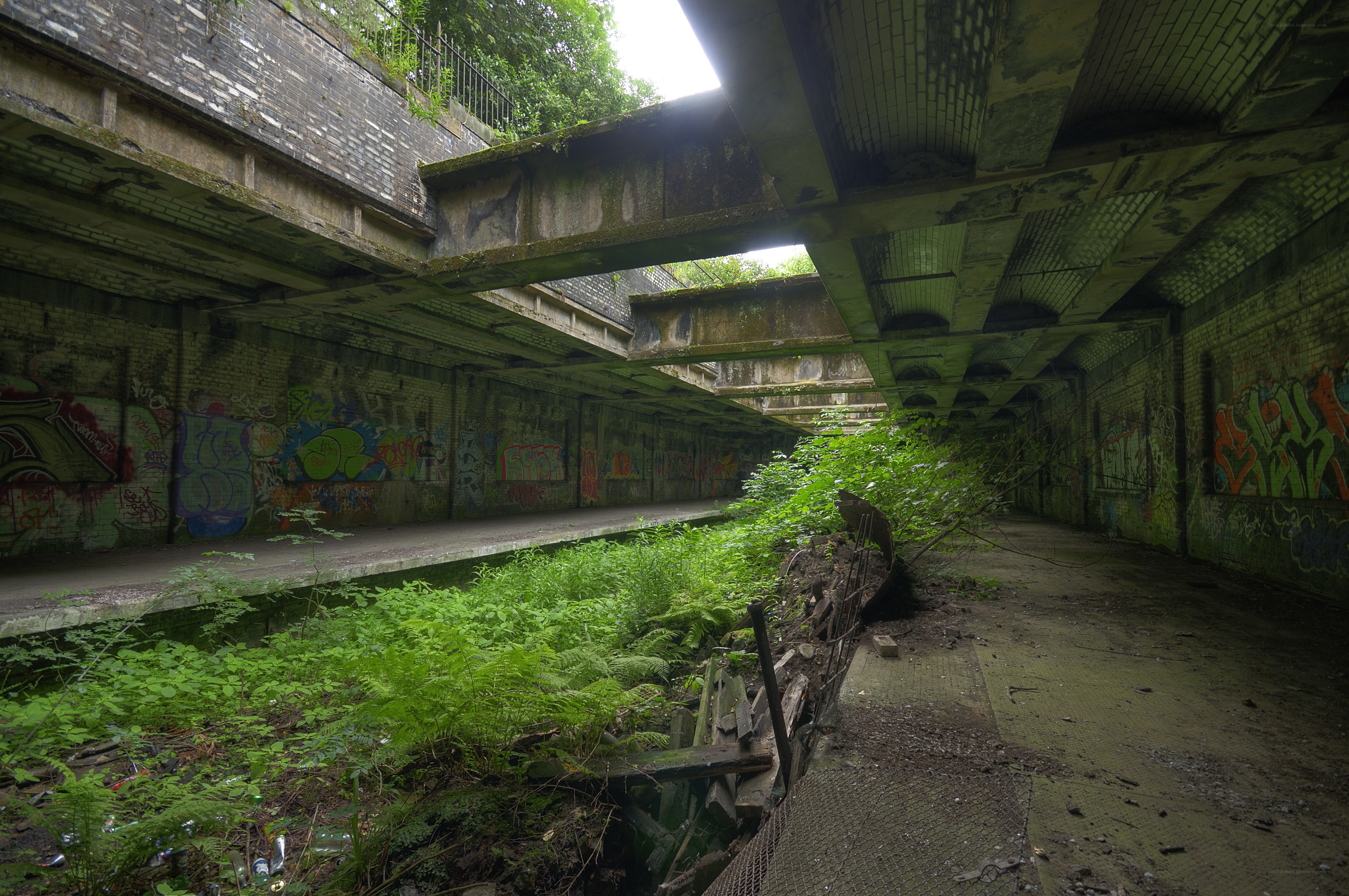 Abandoned subway tunnel