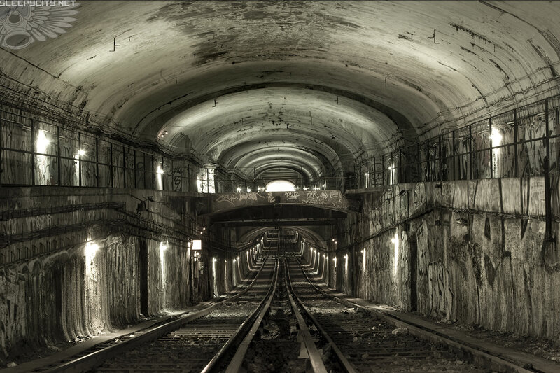 Abandoned subway tunnel