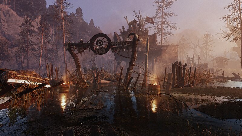 Abandoned Swamp Settlement — Brown