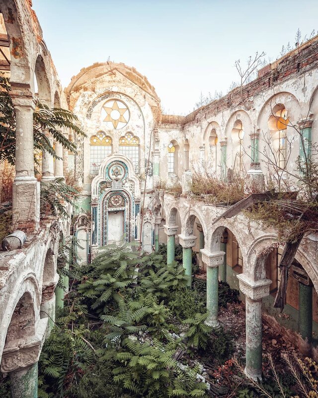 Abandoned Synagogue Courtyard