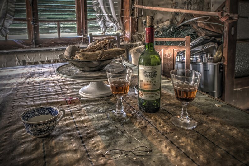 Abandoned Table Setting