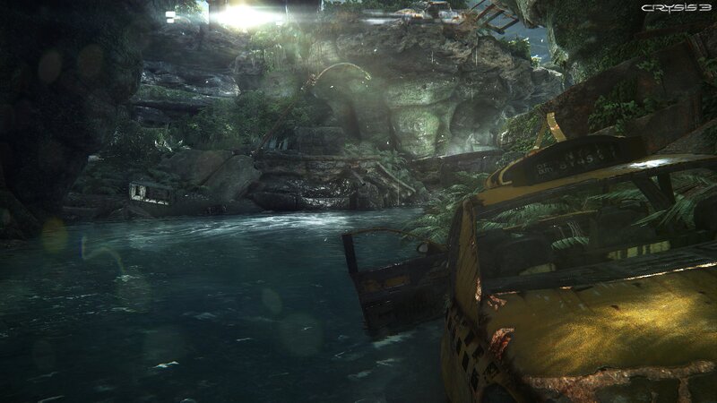 Abandoned Taxi in Water