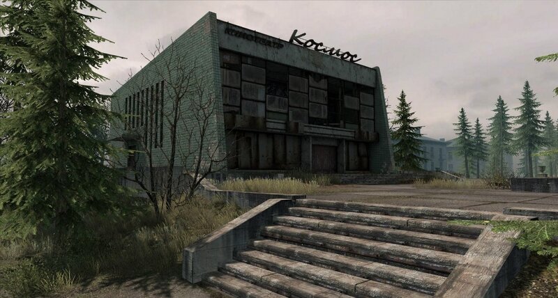 Abandoned Theater Building — Gray