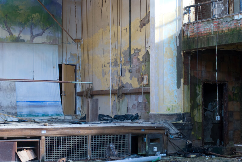 abandoned theater interior