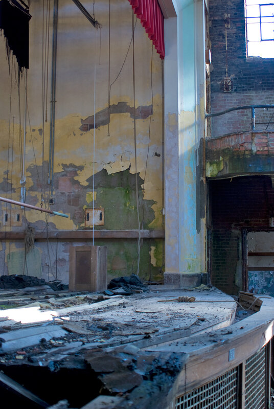 abandoned theater interior