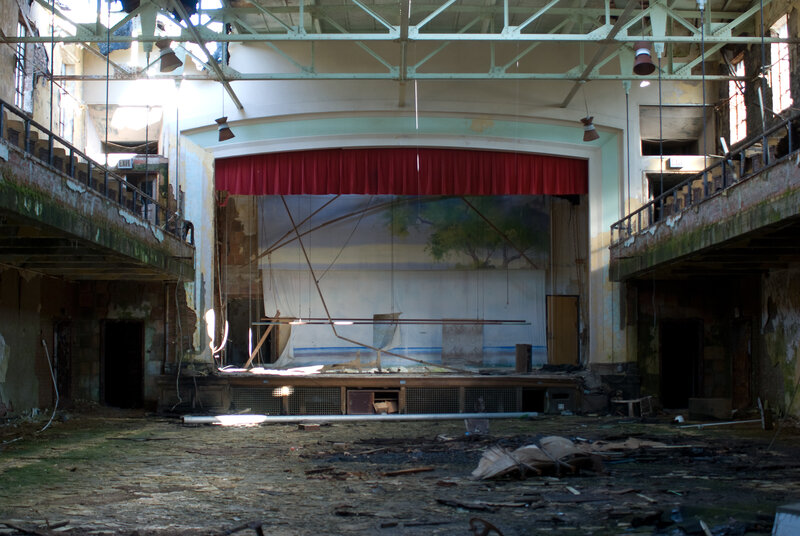 Abandoned theater interior