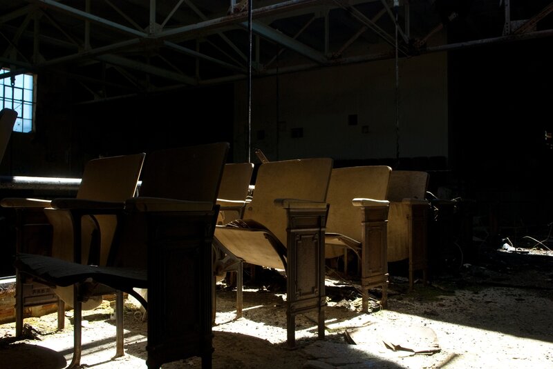 Abandoned Theater Seats — Brown