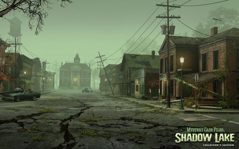 Abandoned Town Street — Green