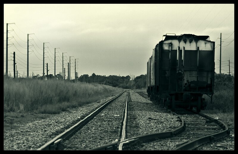 Abandoned Train Car — Black