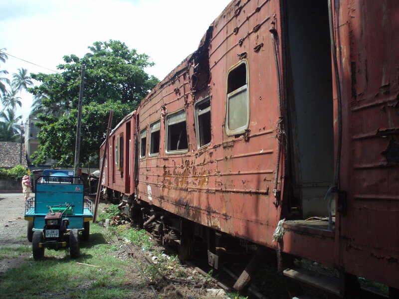 Abandoned Train Car — Red