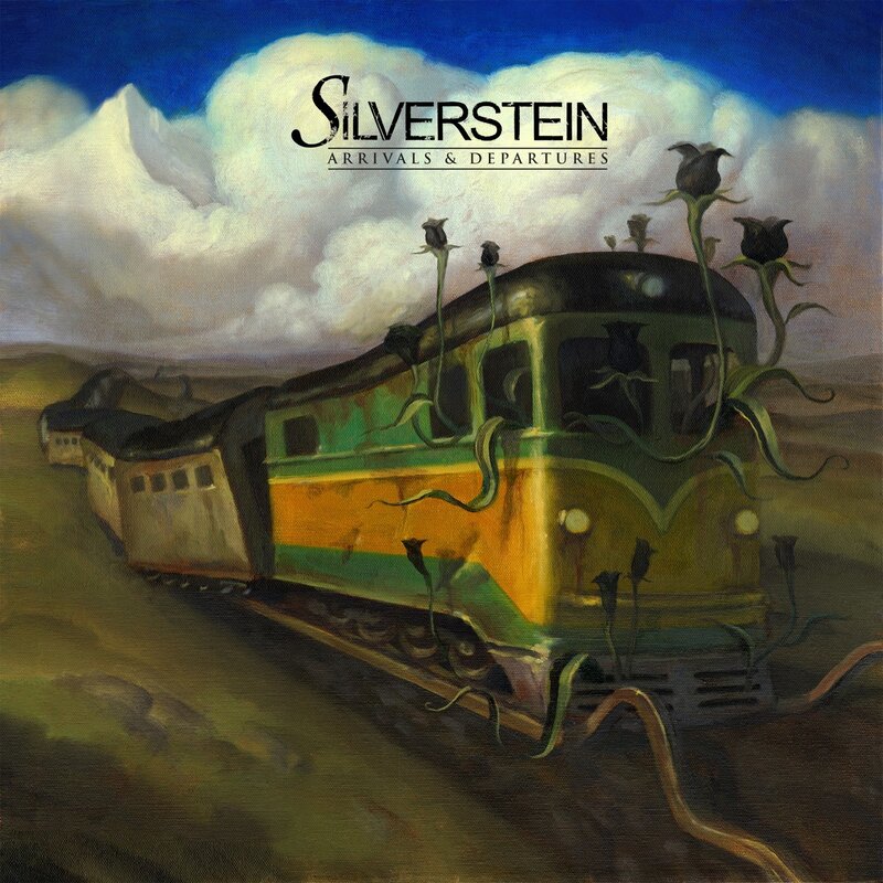 Abandoned Train in Desert — Green