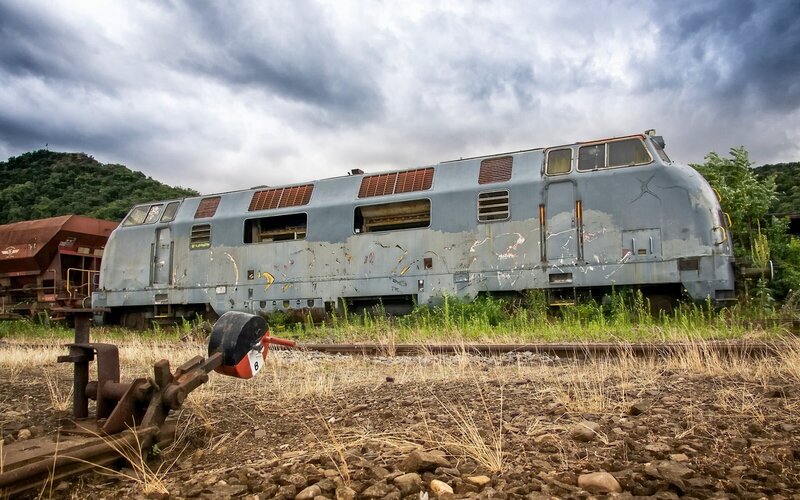 Abandoned Train Locomotive