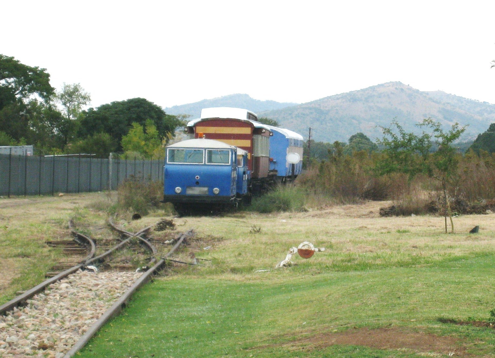 abandoned train on tracks