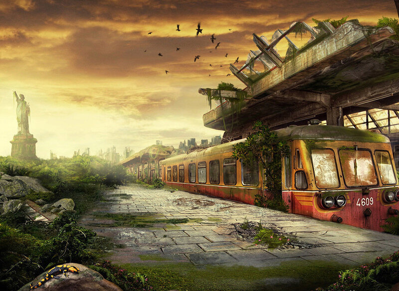 Abandoned train station