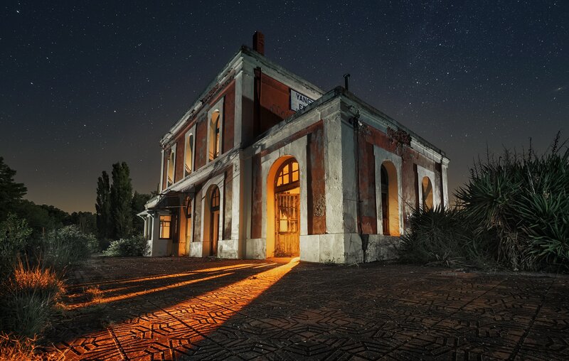 Abandoned Train Station — Black