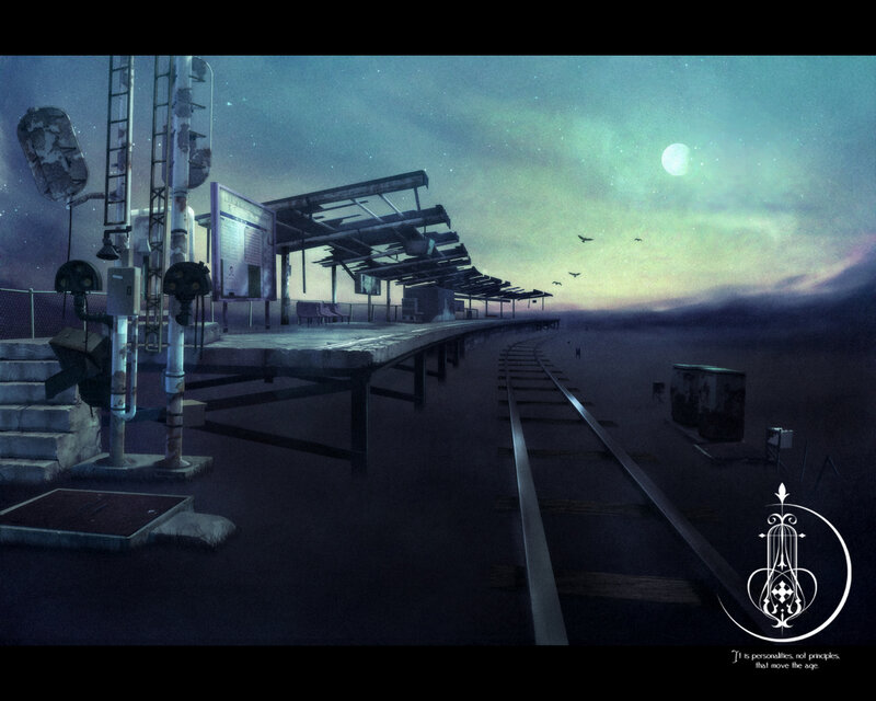 Abandoned Train Station — Blue, Melancholic