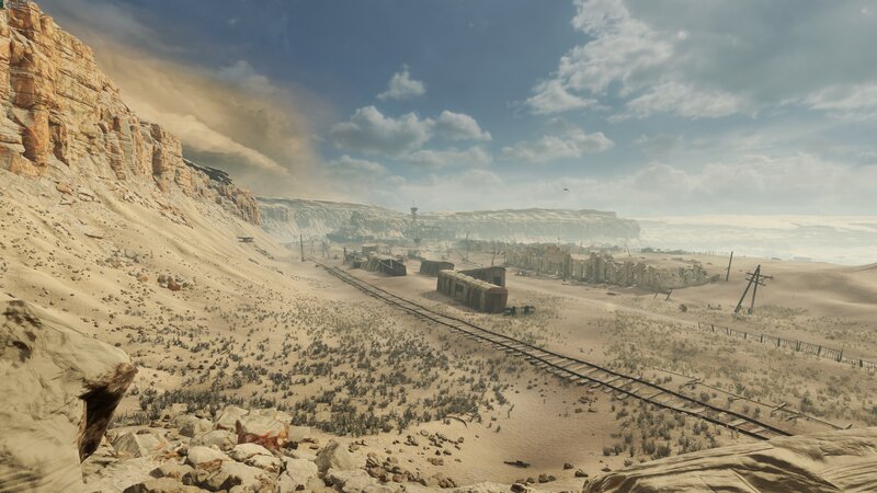 Abandoned Train Station — Brown, Desolate