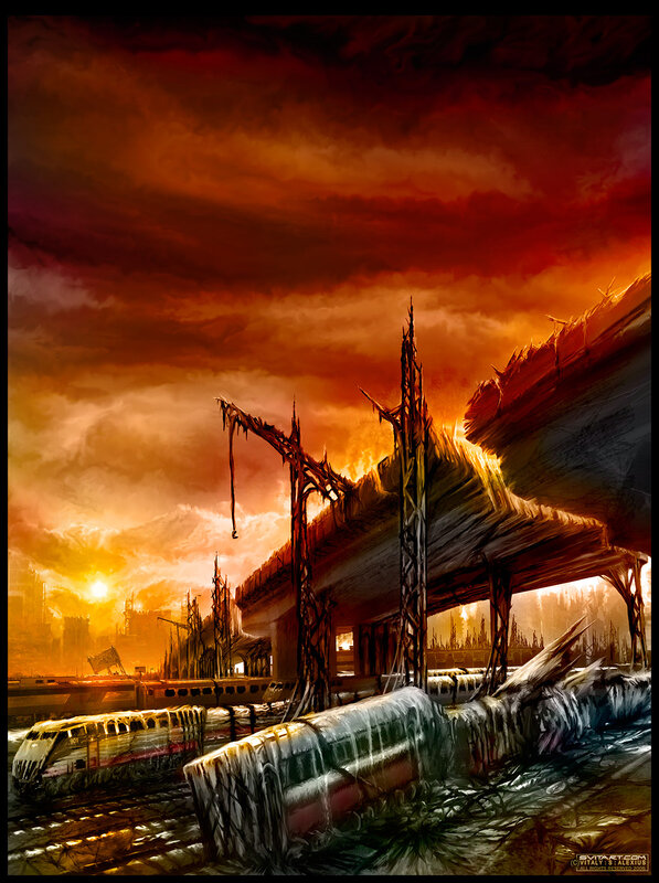 Abandoned Train Station — Orange, Dramatic