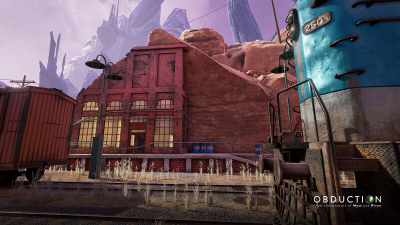 Abandoned Train Station — Red, Desolate