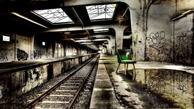 Abandoned train station