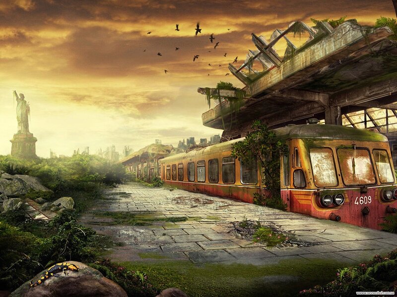 Abandoned Train Station — Yellow