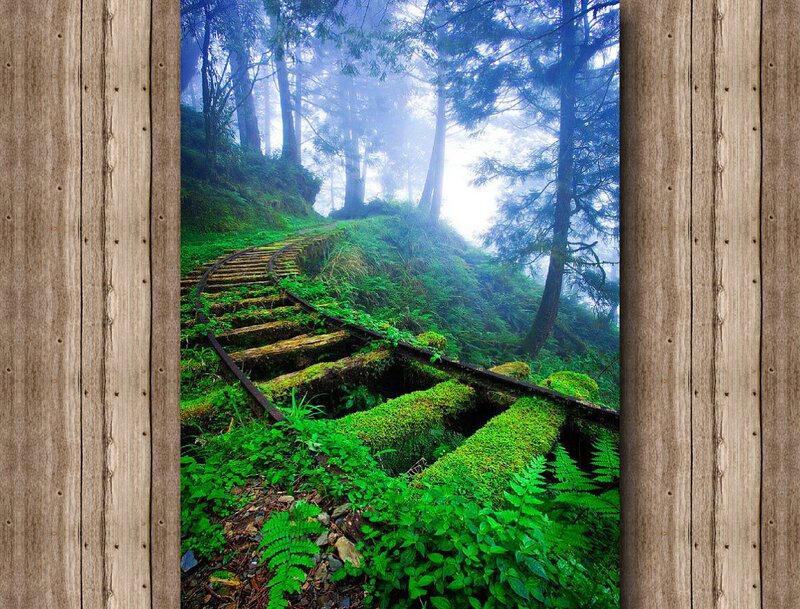 Abandoned Train Track — Green